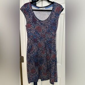 Stylish Blue and Red Women's Dress